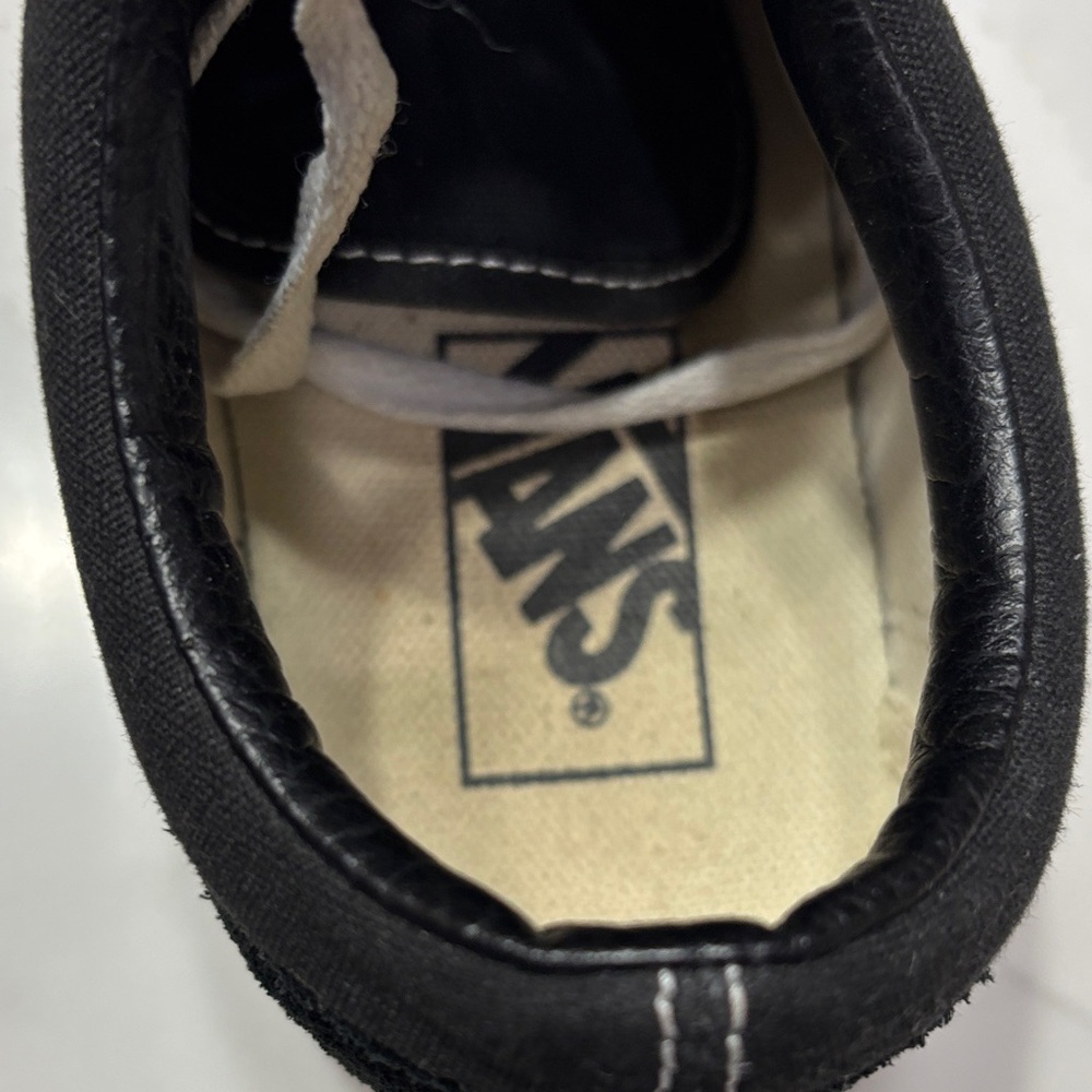 Vans Black and White Old Skool Low-Top Sneakers - Picture 12 of 13